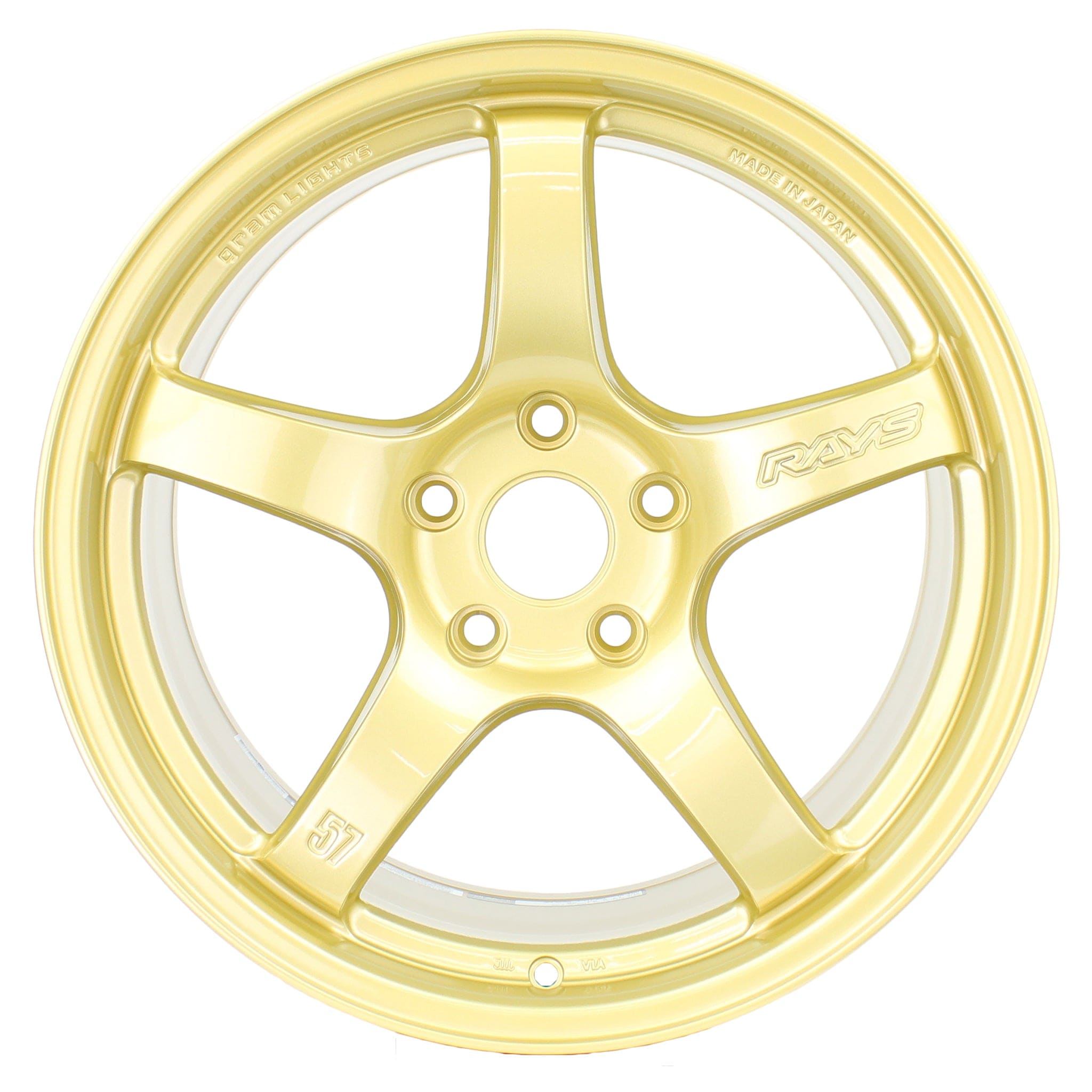 Gram Lights 57CR 17x9 +38 5x114.3 E8 Gold Wheel | WGCRQ38EEGP