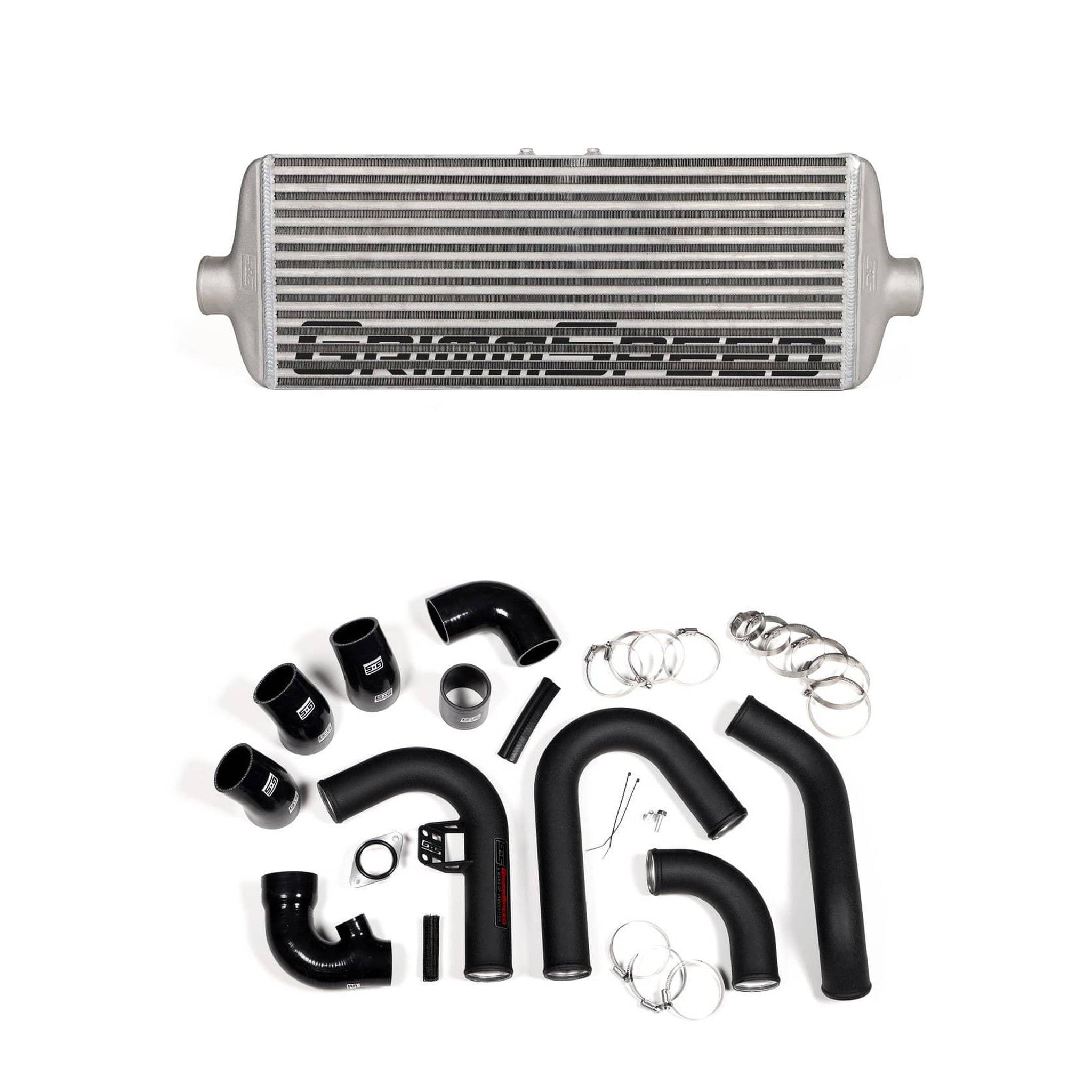 GrimmSpeed Front Mount Intercooler Kit Raw Core / Black Pipe Subaru WRX 2015-2021