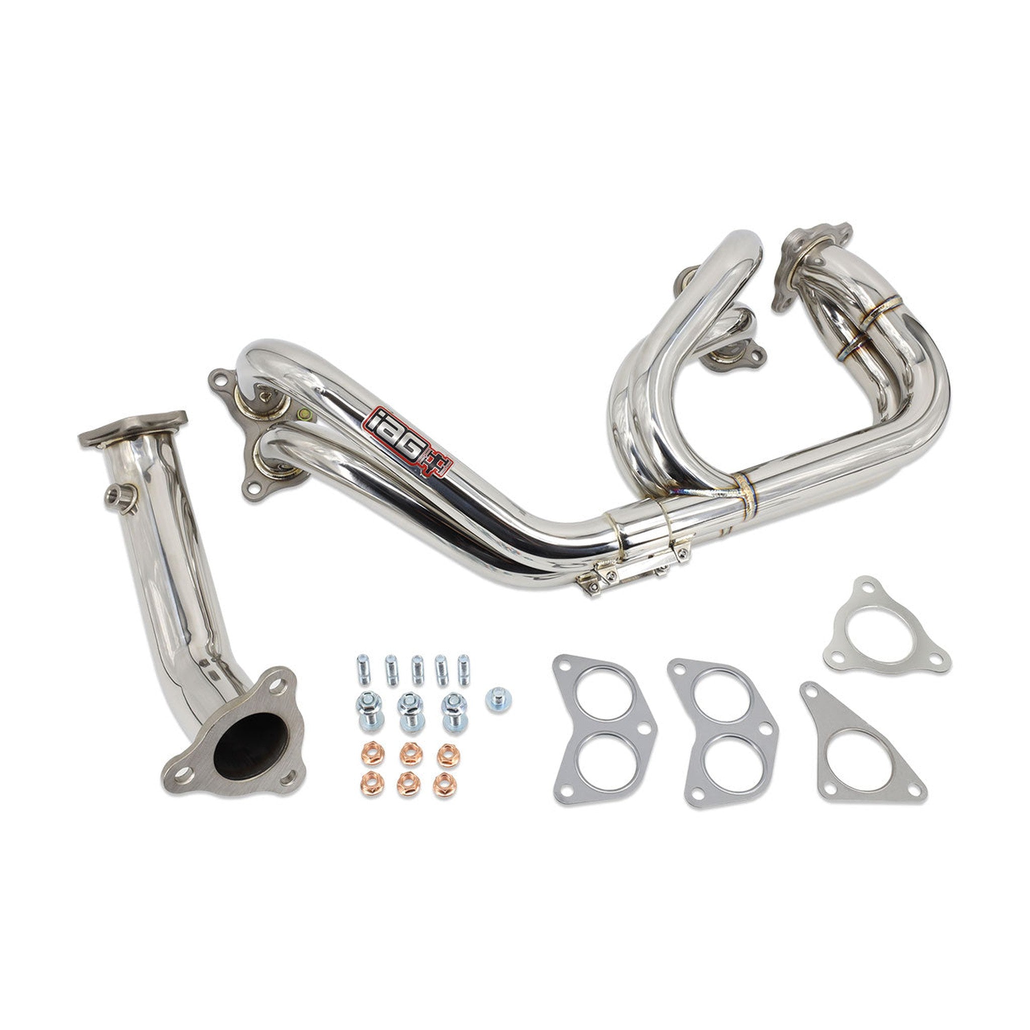 IAG Equal Length 3-Bolt Header & Uppipe Subaru WRX 08-14 / STI 04-21 | IAG-EXT-1001