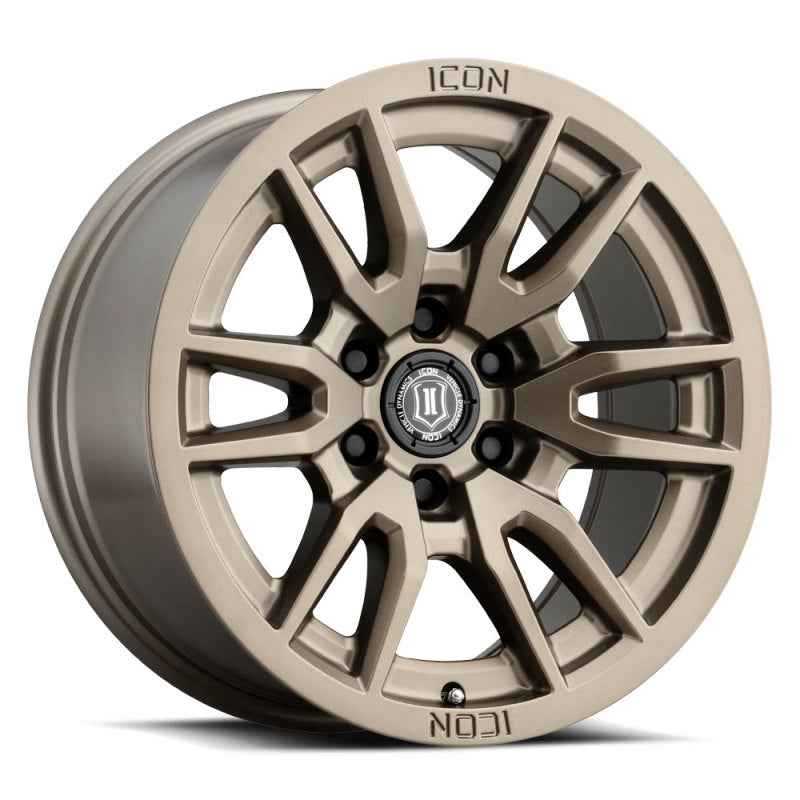 ICON Vector 6 17x8.5 6x5.5 25mm Offset 5.75in BS 95.1mm Bore Bronze Wheel 2417859057BR