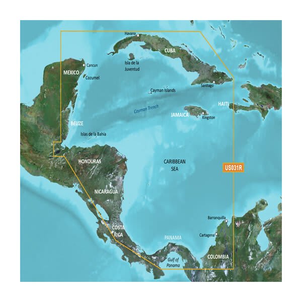 010-C0732-00 Garmin Carto G3V Vus031R - Southwest Caribbean GCM010C073200