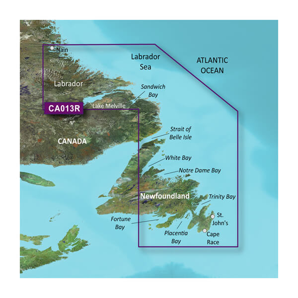 010-C0698-00 Garmin Carto G3V Vca013R - Labrador Coast GCM010C069800