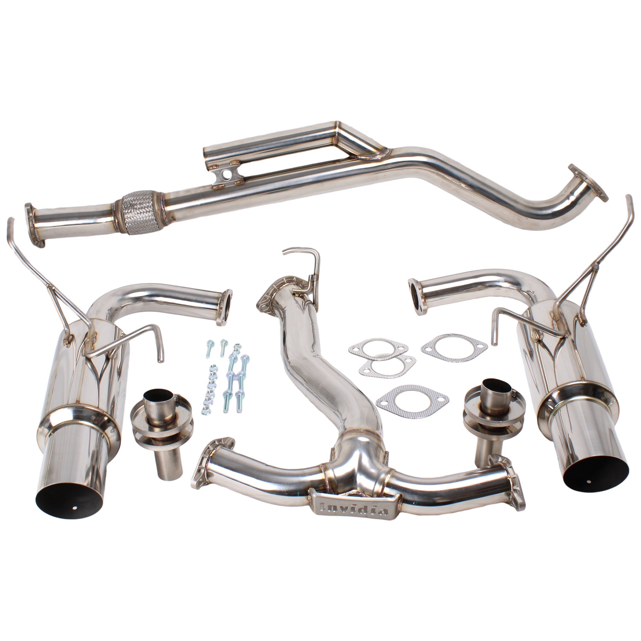Invidia Dual N1 Stainless Steel Tips Cat Back Exhaust Subaru WRX 2022-2025 | HS22WRXGTP