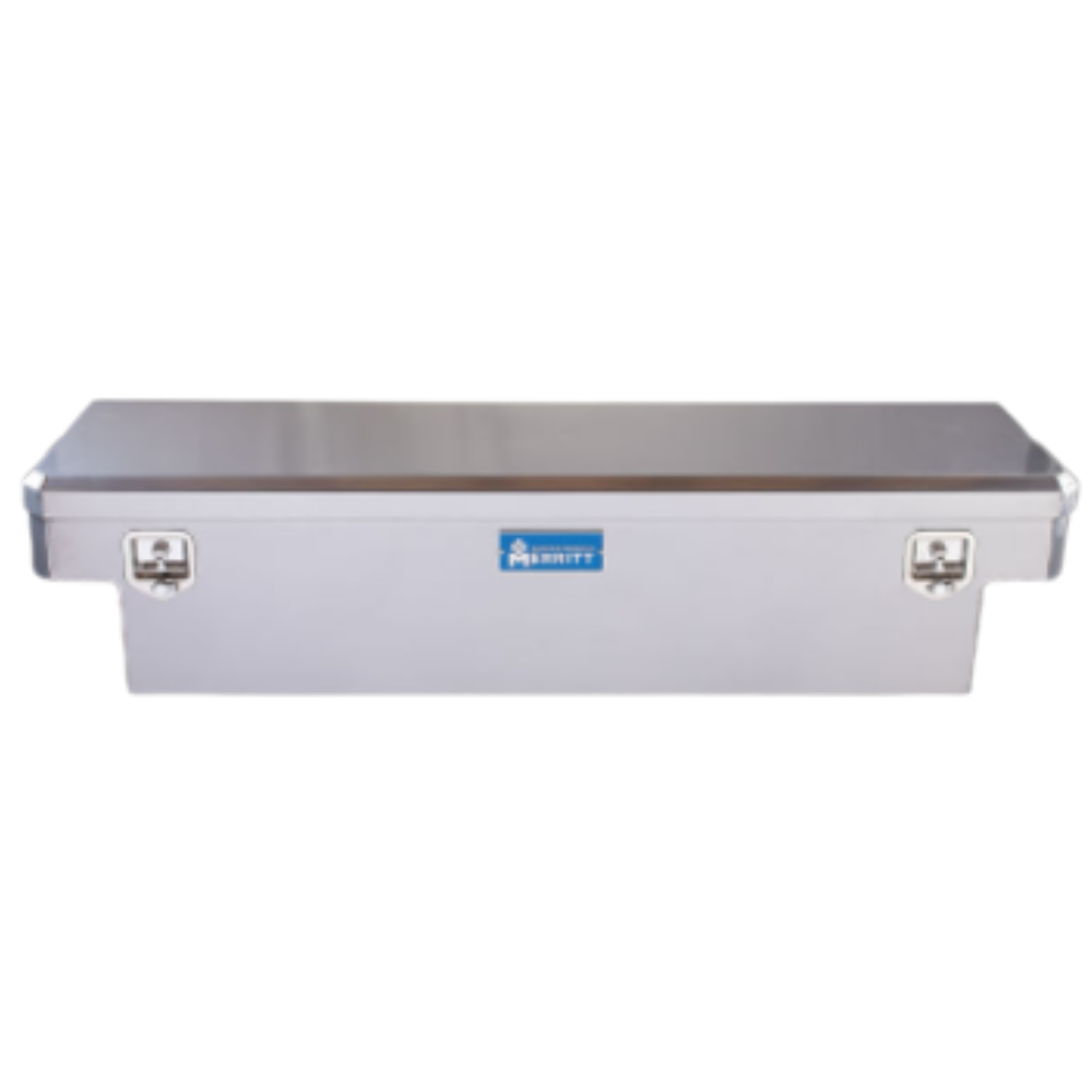Merritt Crossover Tool Box Extra Deep 16"H x 20"D x 60"L Smooth Aluminum Single Lid Mid Size Trucks