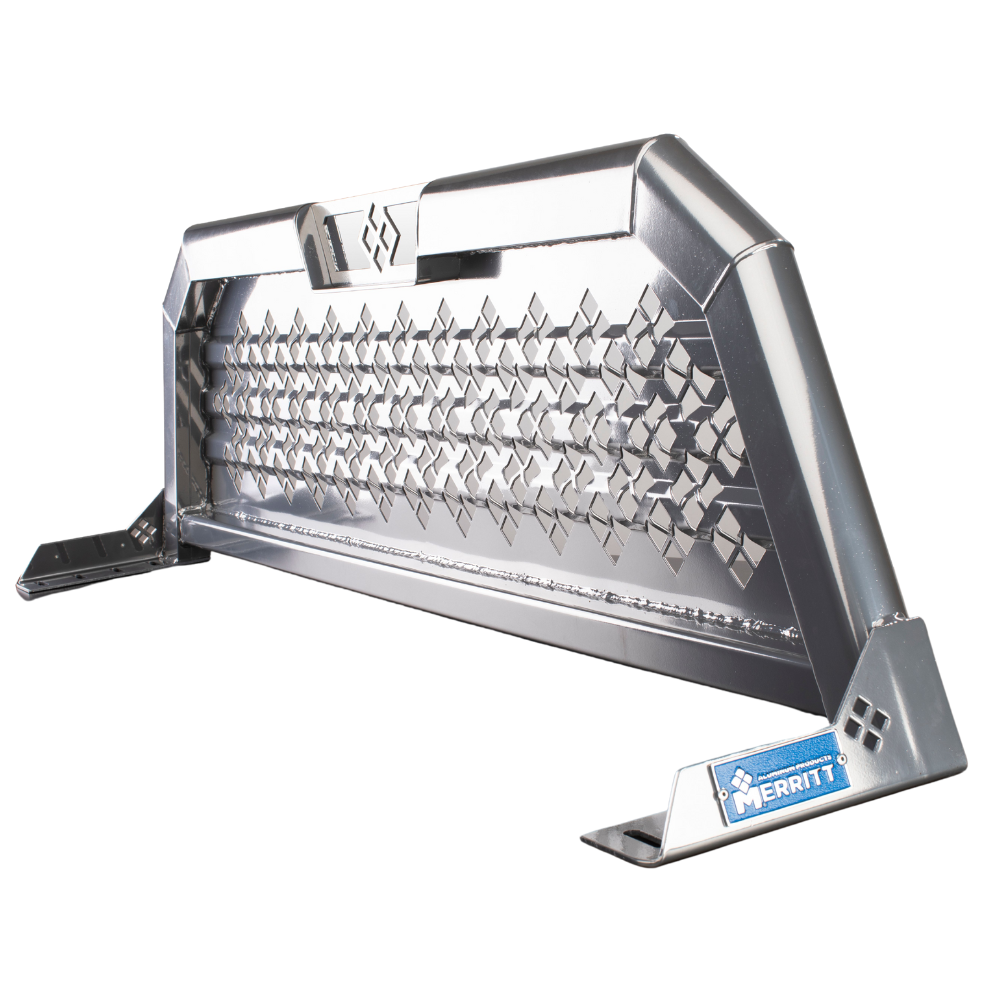 Merritt Aluminum Headache Rack Punched Panel Cab High Select GMC Chevy 1500