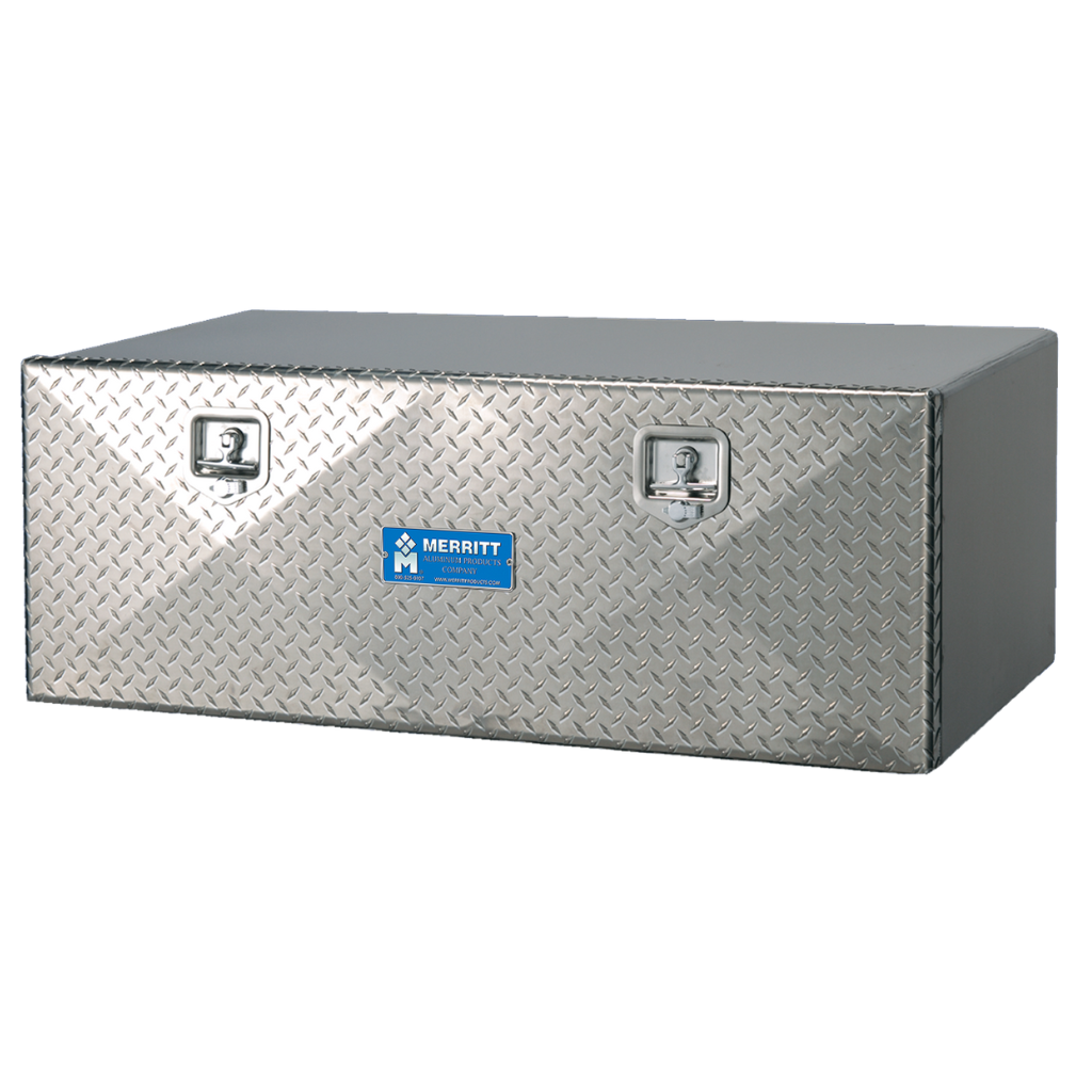 Merritt Underbody Tool Box 18"H x 18"D x 18"L Diamond Plate Single Door 202