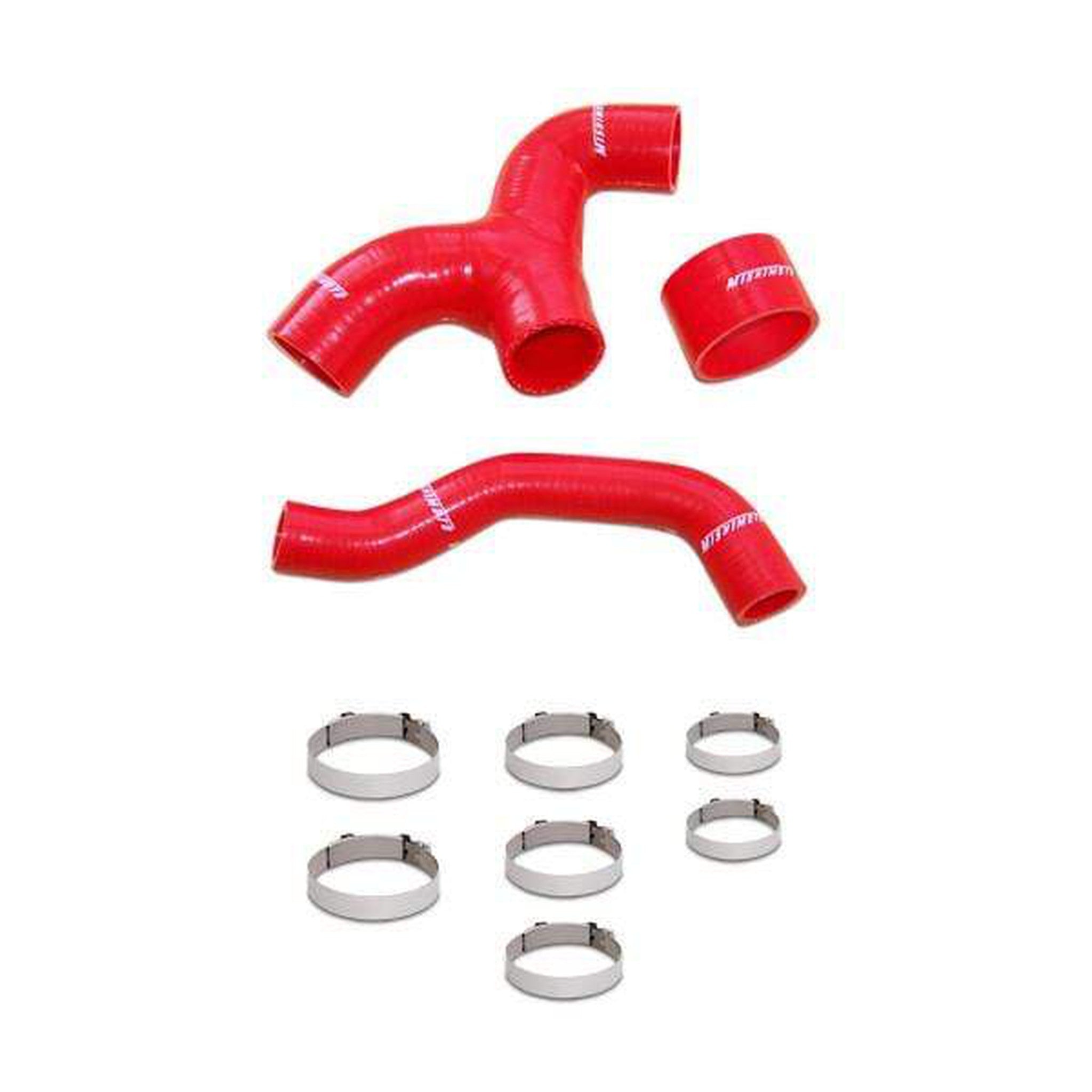 Mishimoto Red Silicone Intercooler Hoses Subaru WRX 2002-2005