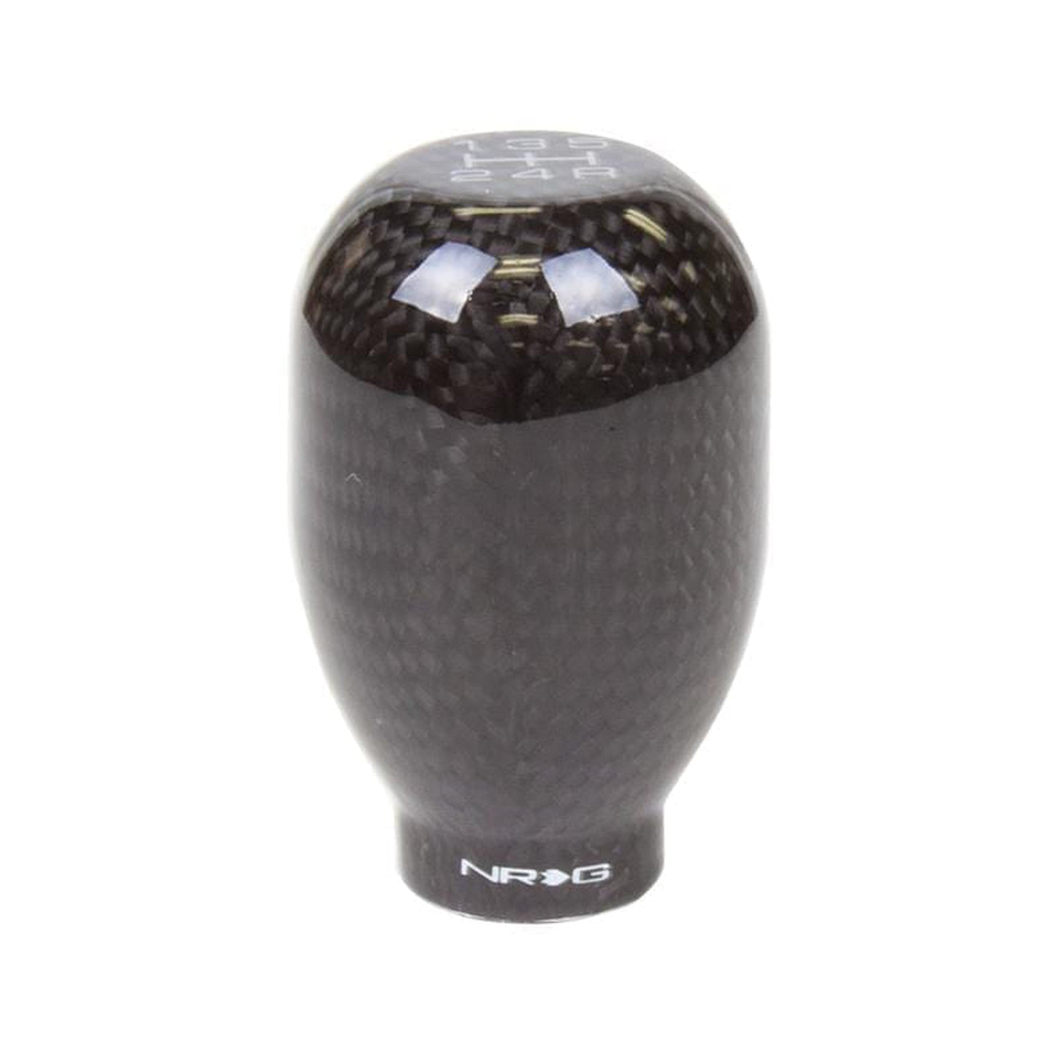 NRG 42mm 5 Speed Black Carbon Fiber Type R Style Shift Knob | SK-100BC