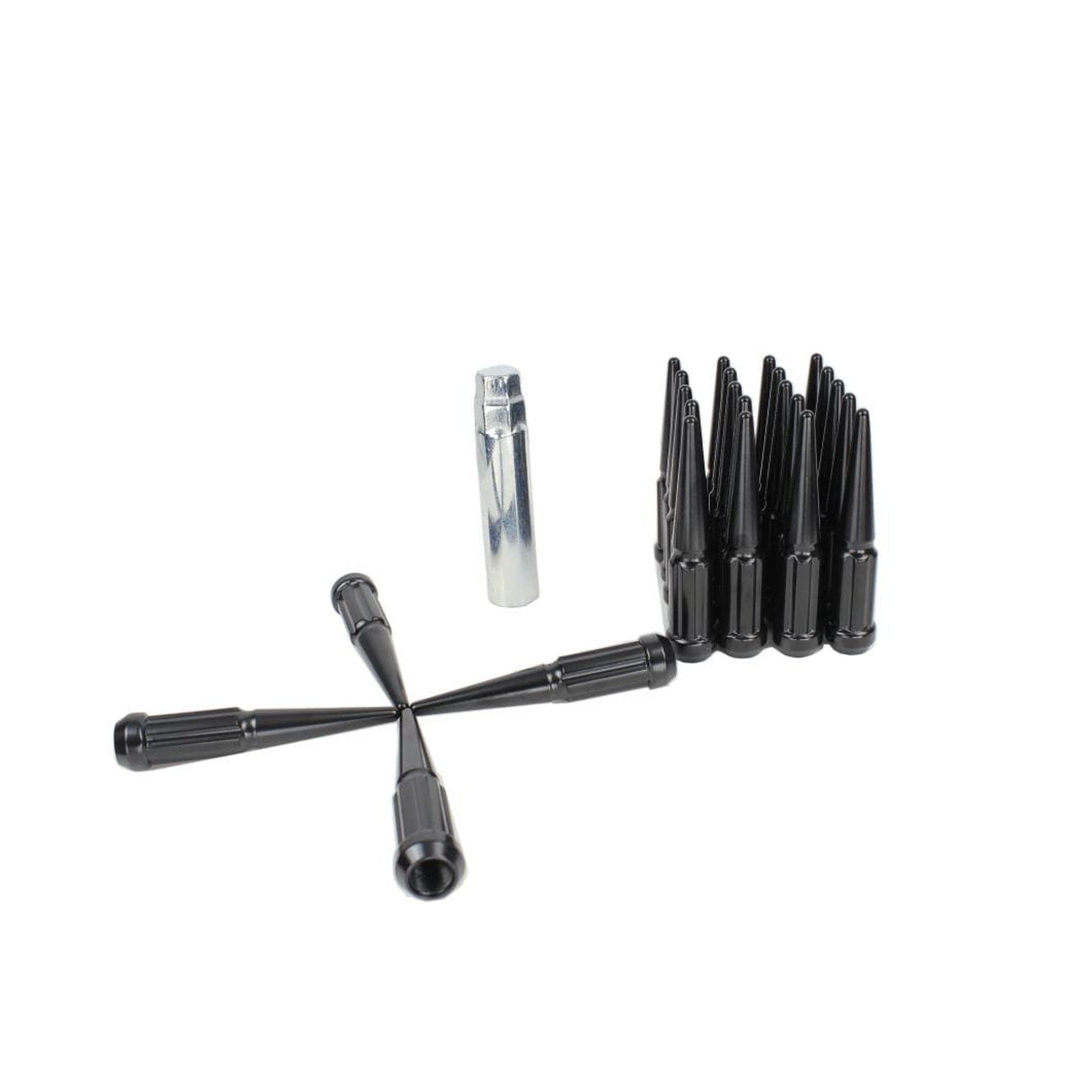 Noble Spiked Black Lug Nut Kit 14x1.5 (24 Set)