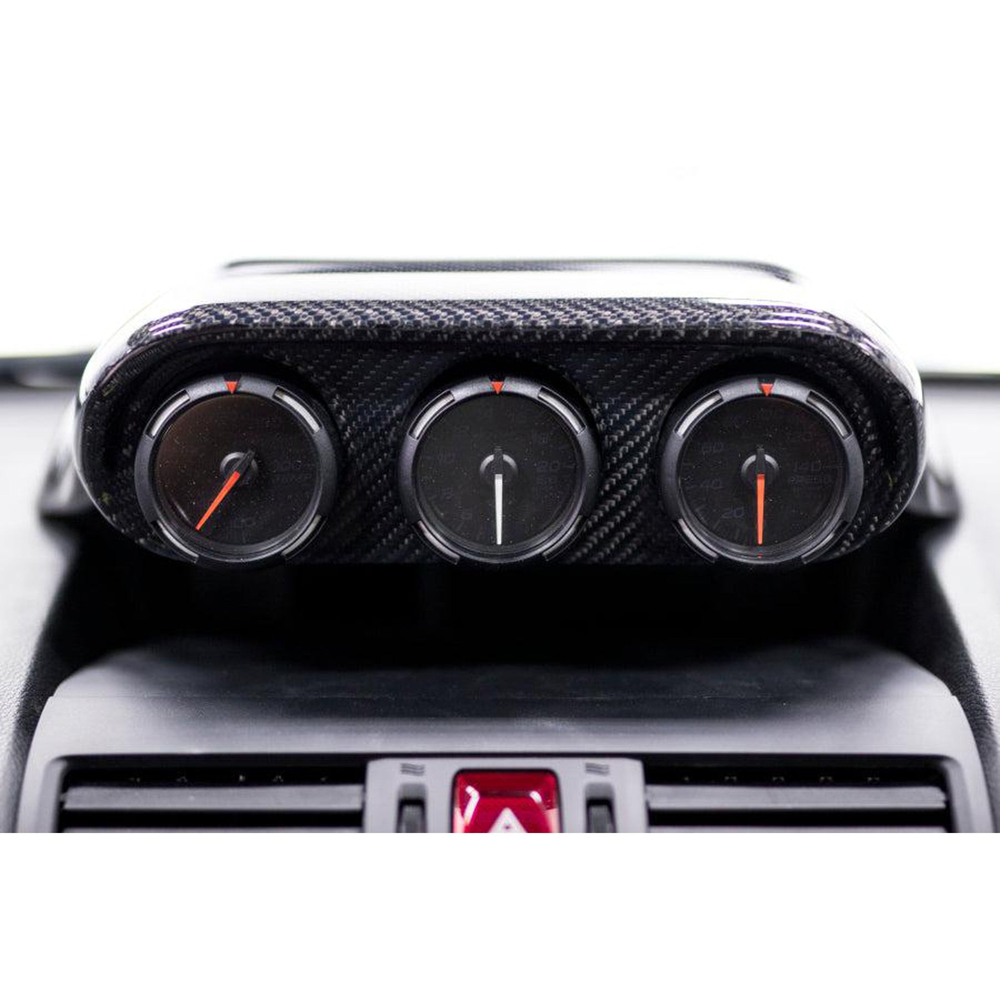 OLM Carbon Fiber S-line Triple Gauge Pod Subaru WRX / STI 2015-2021 | 15WRX-TRIPLE