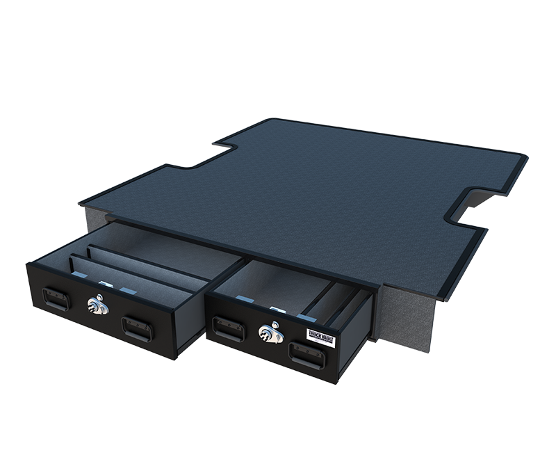 Truck Vault Pickup Drawers Standard Height Offset 8' Covered Bed