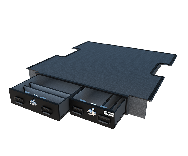 Truck Vault Pickup Drawers Standard Height Offset 5.5' Covered Bed