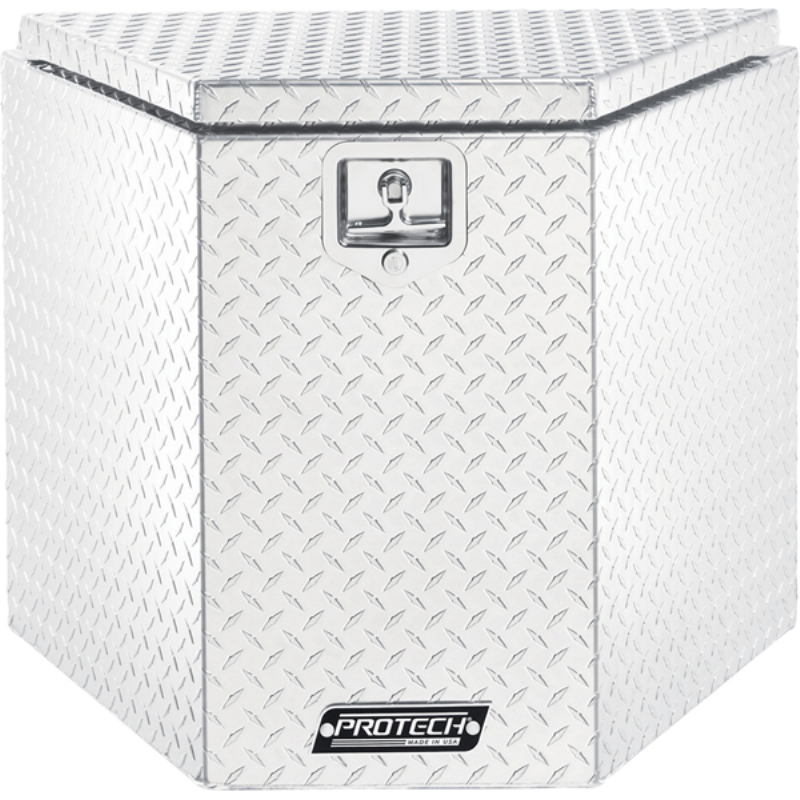 ProTech Trailer Tongue Box - 24Hx24Dx30W, Diamond Plate Bright Aluminum Model 54-7224