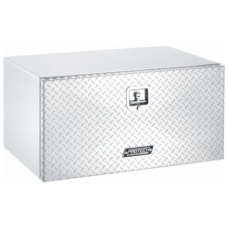 ProTech Underbody Box - 24X24X30 Diamond Plate Drop Door Style Bright Aluminum Model 20-2005D