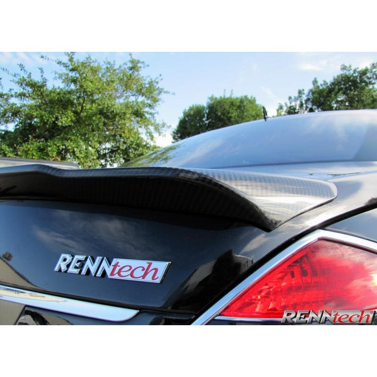 RennTech Aero Carbon Fiber Decklid Spoiler For Mercedes-Benz W221 S 550 V8 BiTurbo