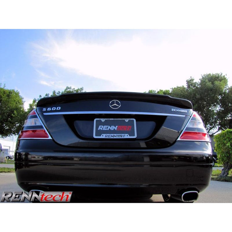 RennTech Aero Carbon Fiber Decklid Spoiler For Mercedes-Benz W221 S 63 AMG V8 BiTurbo