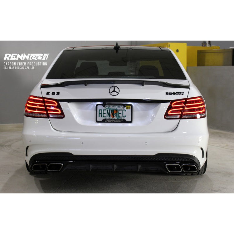 RennTech Aero Carbon Fiber Decklid Spoiler For Mercedes-Benz W212 E 550 Biturbo