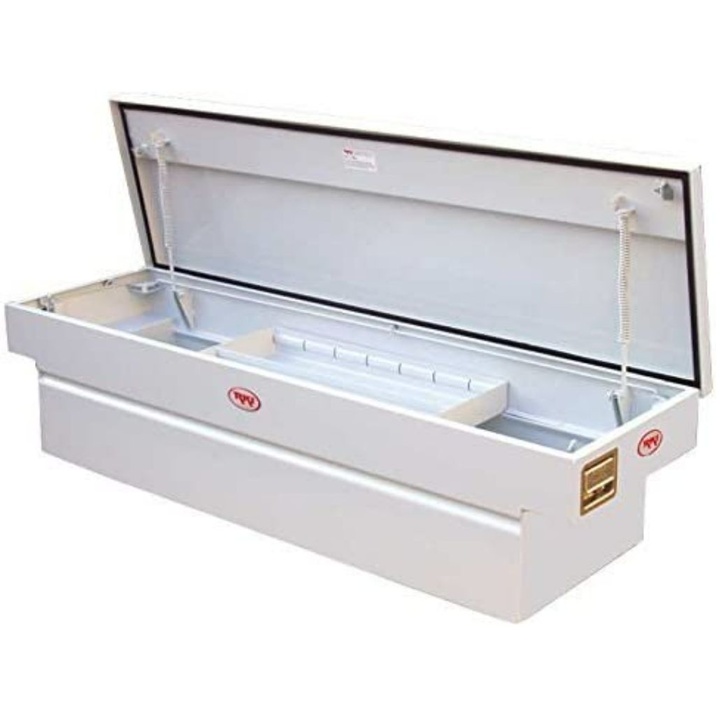 RKI Crossover Truck Tool Box Wide C-Series White Steel Model C63W