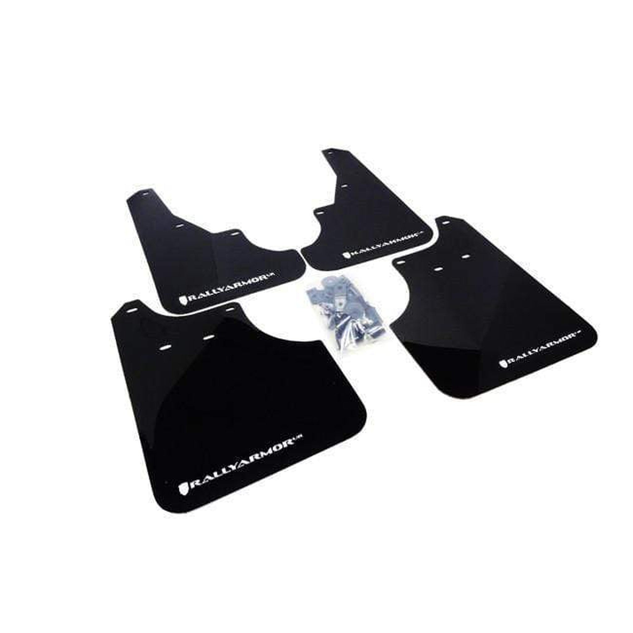 Rally Armor Black Mud Flap w/ White Logo Subaru Forester 2009-2013