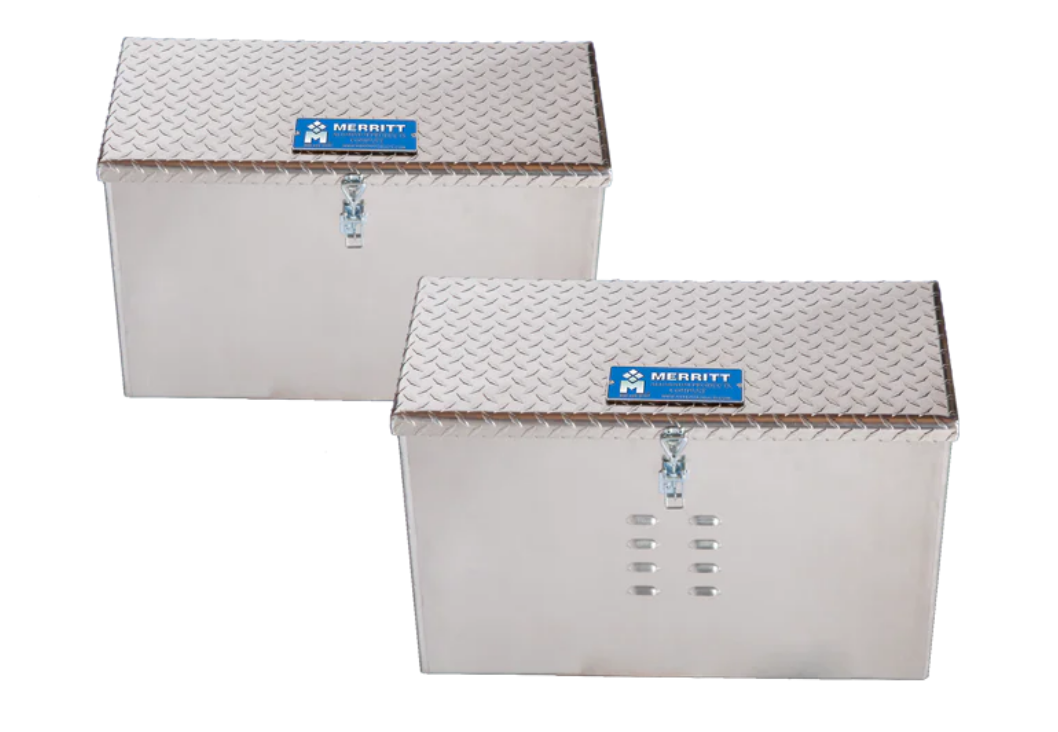 Merritt DEF Box 18"H x 28"D x 12"L Diamond Plate Single Door Top Open 3630