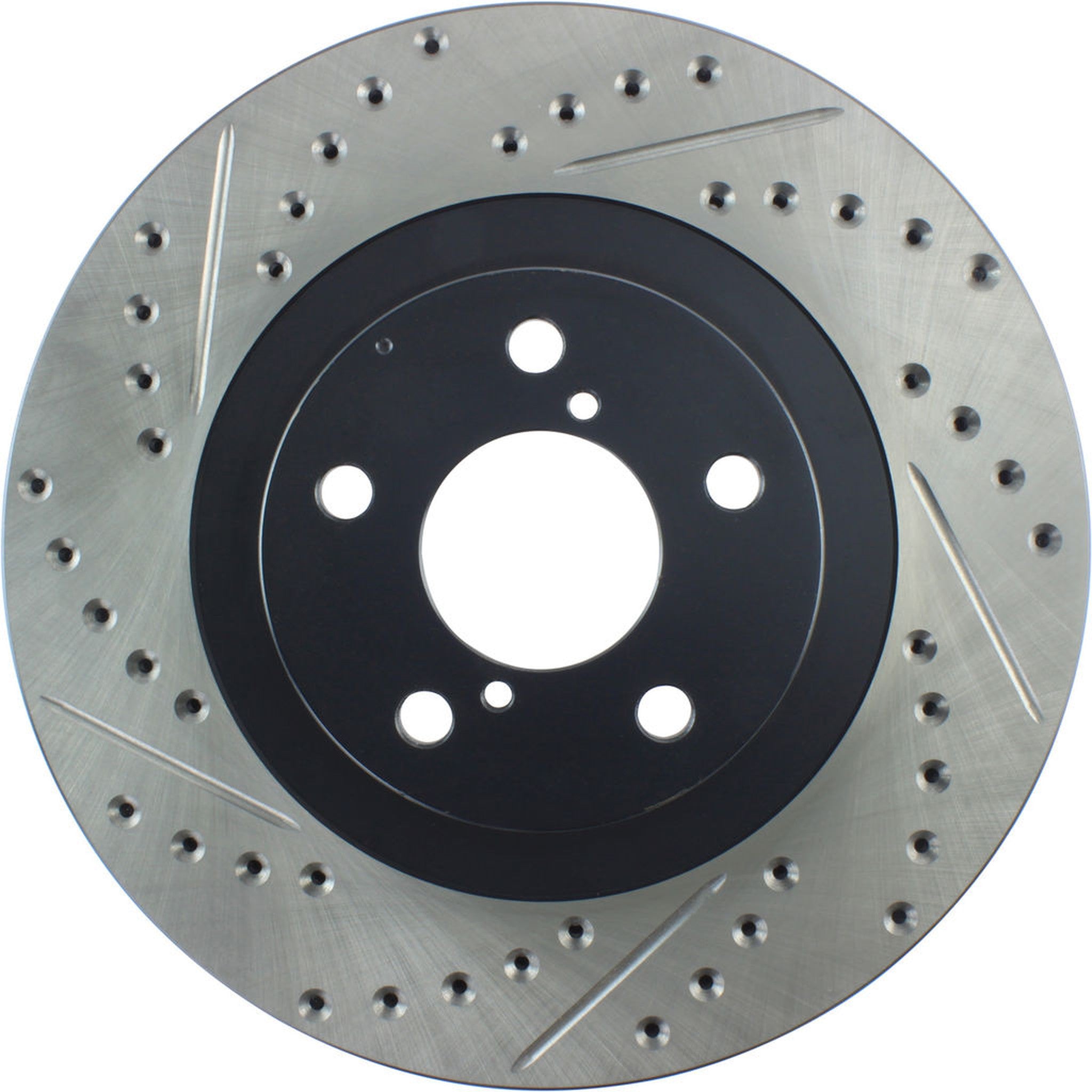 StopTech Sport Slotted & Drilled Brake Rotor Front Left Subaru WRX 2002-2008 | 127.47018L