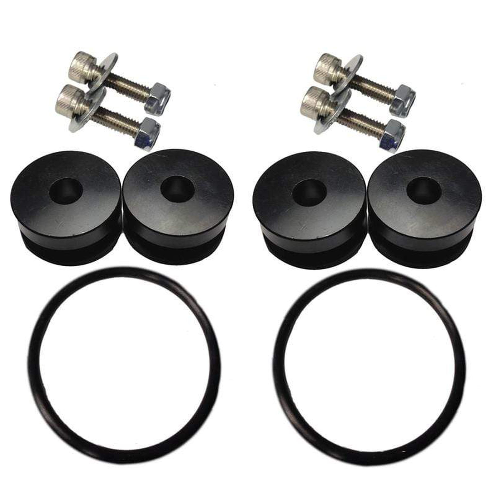 Torque Solution Billet Bumper Quick Release Kit - Black | TS-UNI-026B