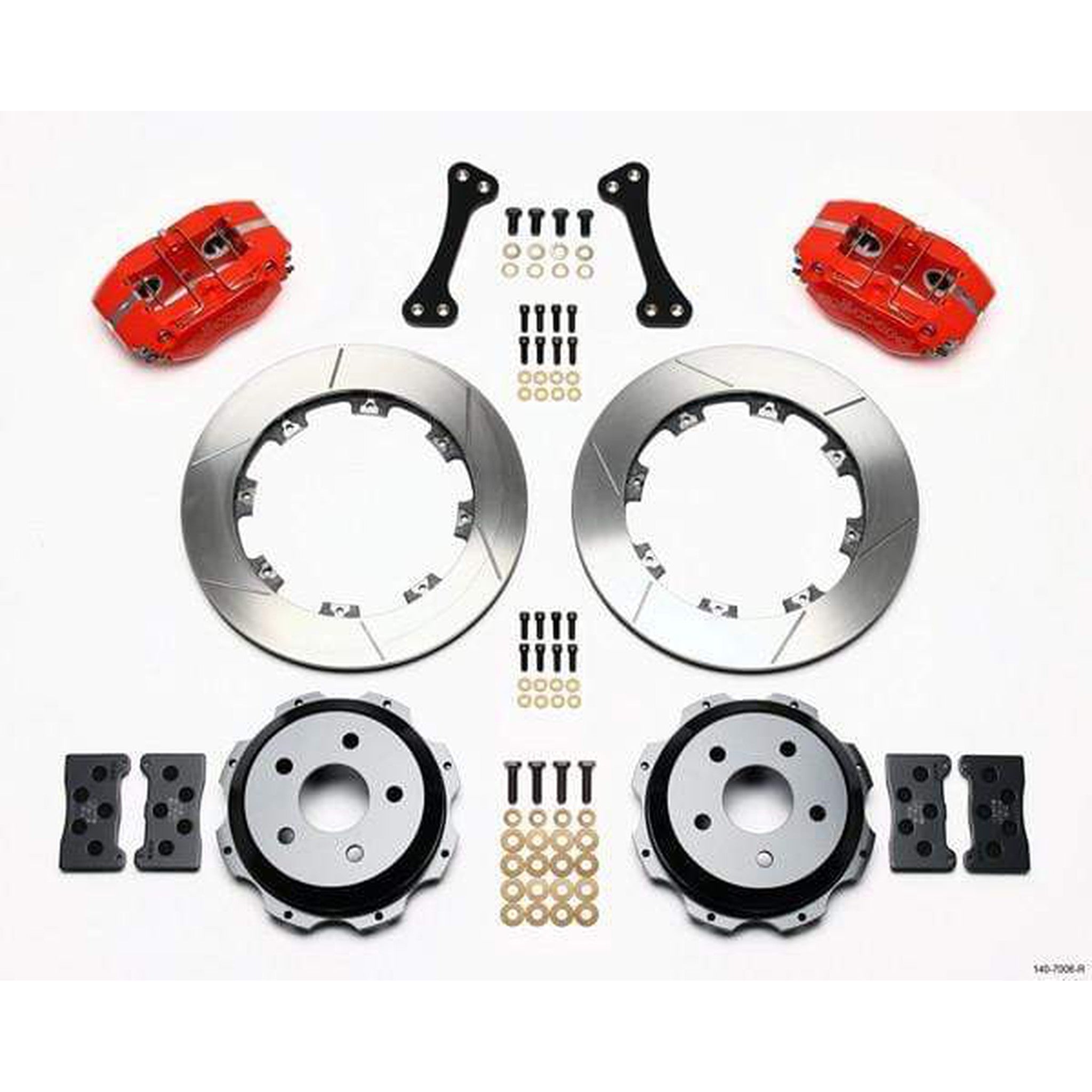Wilwood Dynapro Red Slotted Rear Brake Kit 2002-2005 Subaru WRX