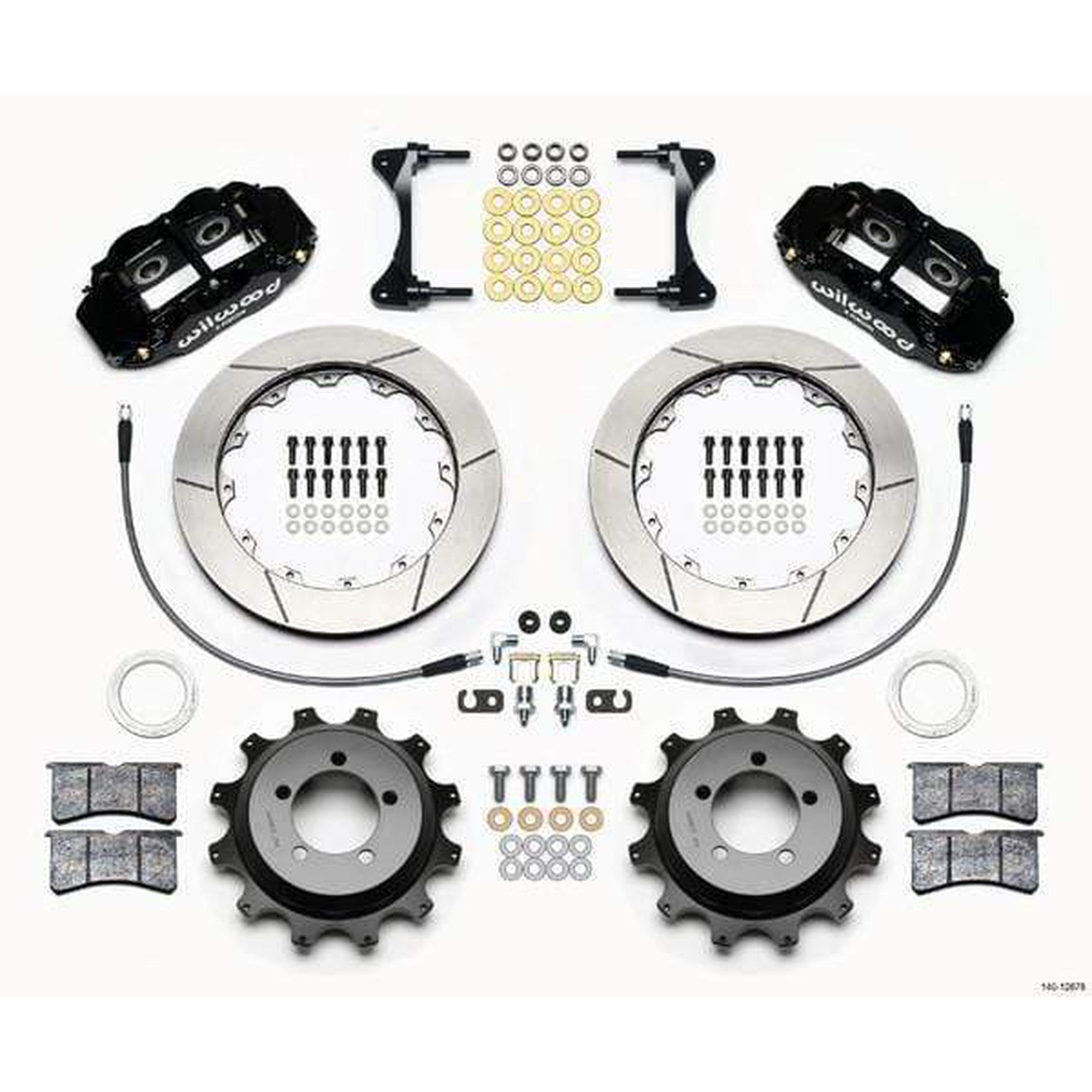 Wilwood FNSL4R Black Rear Slotted Big Brake Kit 2002-2005 Subaru WRX