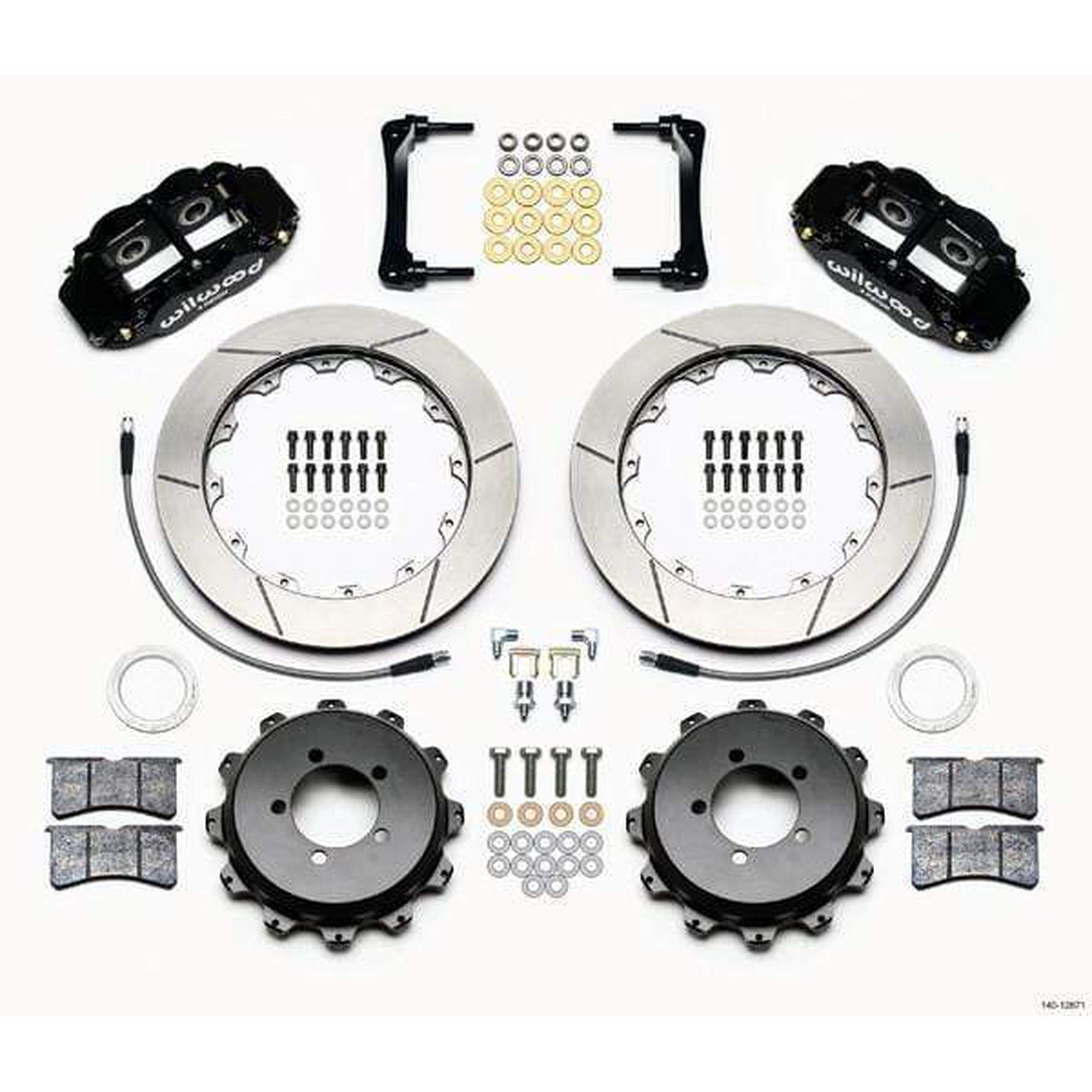 Wilwood FNSL4R Rear Black Slotted Big Brake Kit Scion FR-S 2013-2016 / Subaru BRZ 2013-2020