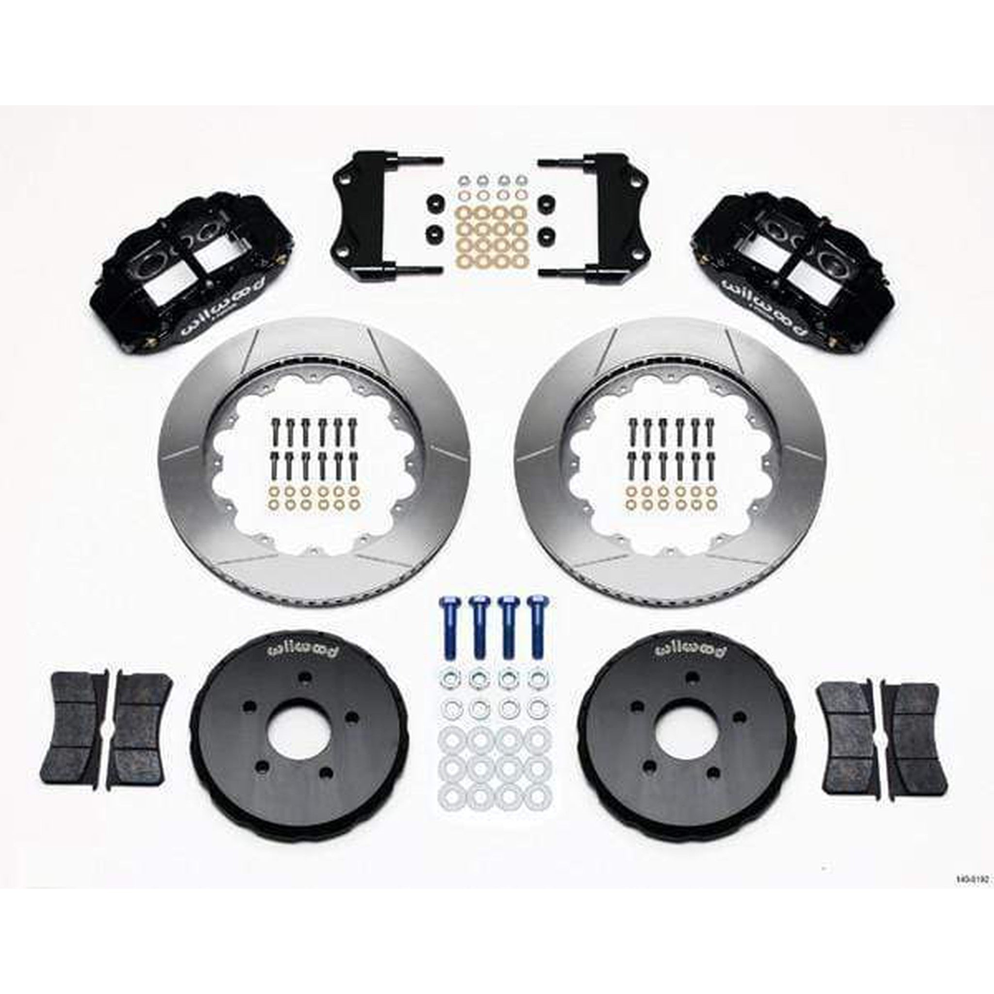Wilwood FNSL6R Front Black Slotted Big Brake Brake Kit 2003-2007 Infiniti G35 / 2003-2009 Nissan 350Z w/ 18-in Wheels