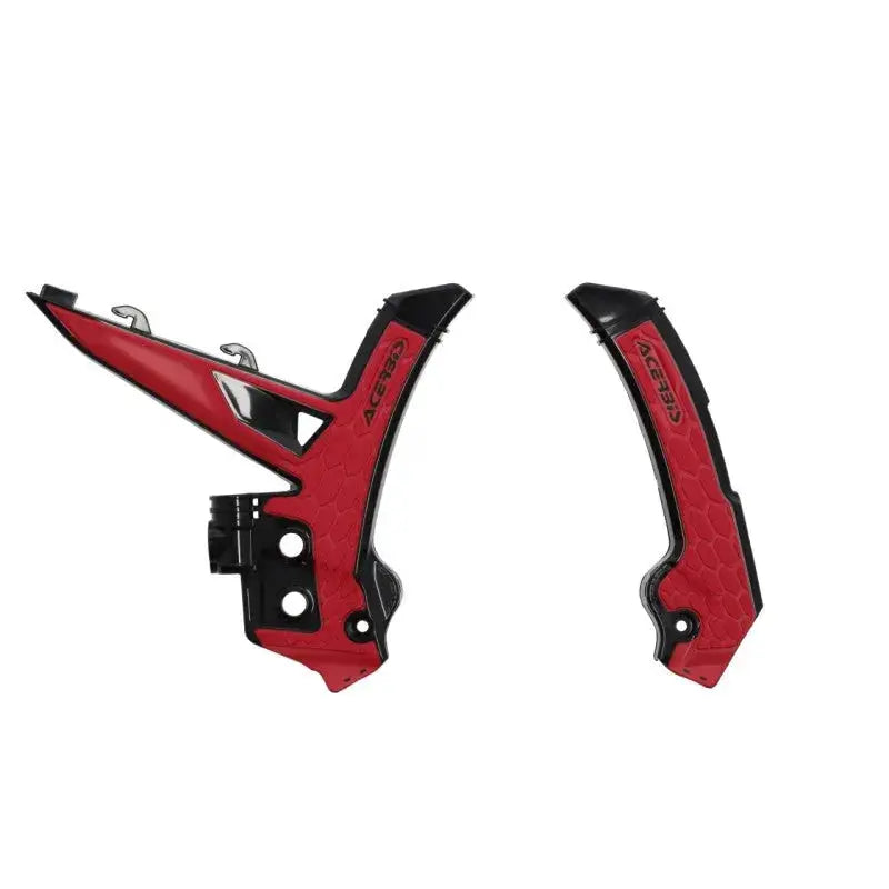 Acerbis 2024 GasGas MC/ MC-F/ EC/ EC-F/ EX250/300 EX-F Frame Guards- X-Grip - Black/Red acb2984761042