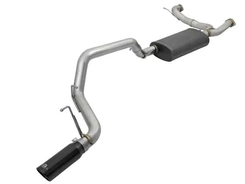 aFe MACHForce XP 3in 304 SS Cat-Back Exhausts w/ Black Tips 10-17 Nissan Patrol (Y62) V8-5.6L 49-36114-b