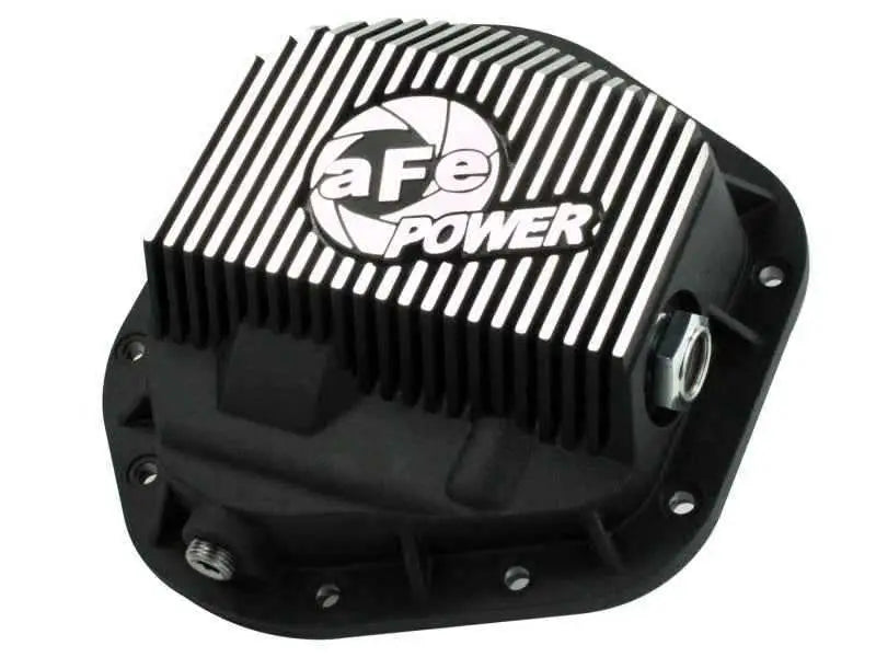 aFe Power Front Differential Cover 5/94-12 Ford Diesel Trucks V8 7.3/6.0/6.4/6.7L (td) Machined Fins 46-70082