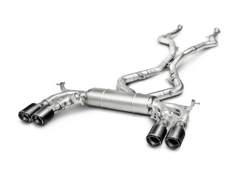 Akrapovic 15-17 BMW X5M (F85) Evolution Line Cat Back (Titanium) w/ Carbon Tips akrs-bm-t-1
