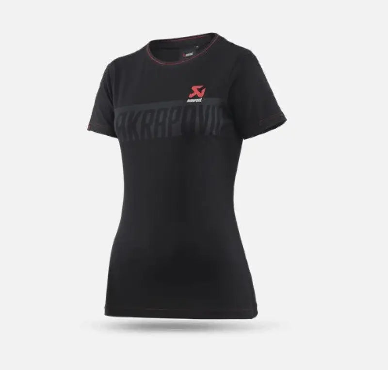 Akrapovic Womens Corpo T-Shirt Black - S - 802049 akr802049
