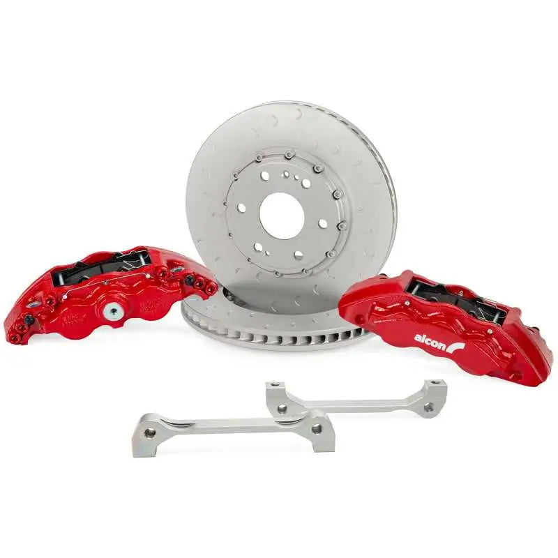 Alcon 2021+ RAM TRX Front Brake Upgrade Kit with 376x42mm Rotors and 6-Piston Red Calipers alcbkf1559ax75