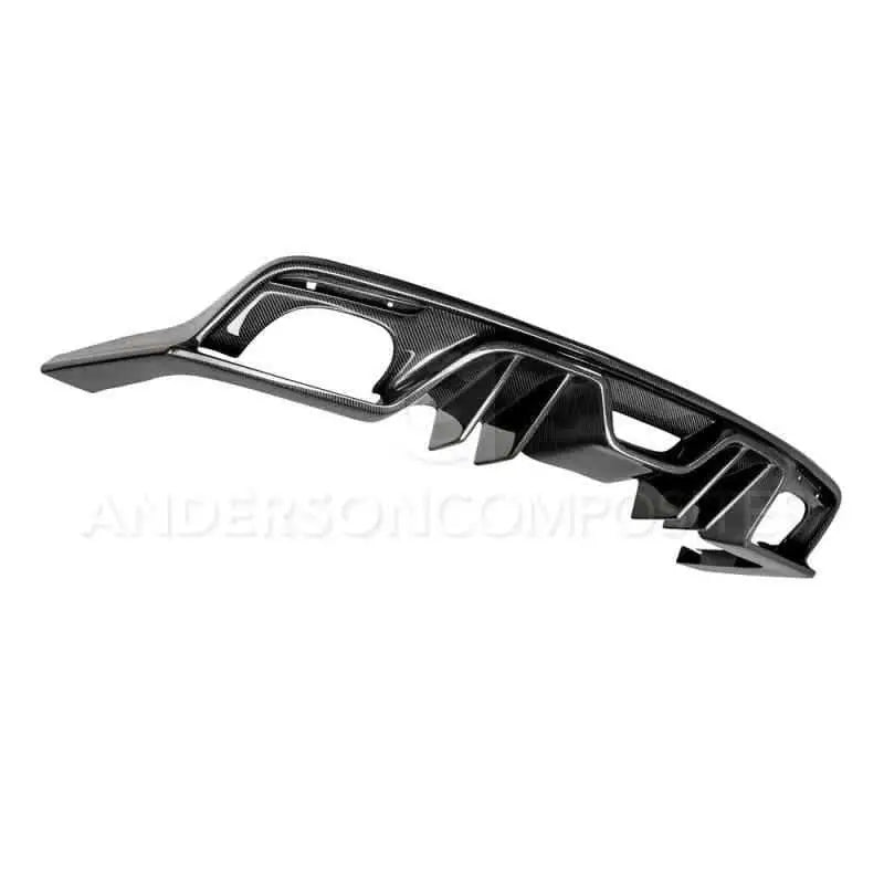 Anderson Composites 15-17 Ford Mustang Type-AR Rear Diffuser Quad Tip ac-rl15fdmu-arq