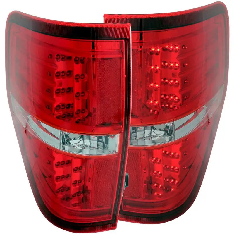 ANZO 2009-2014 Ford F-150 LED Taillights Red/Clear anz311139