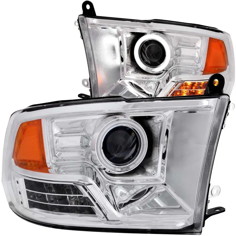 ANZO 2009-2016 Dodge Ram 1500 Projector Headlights w/ Halo Chrome (CCFL) anz111160