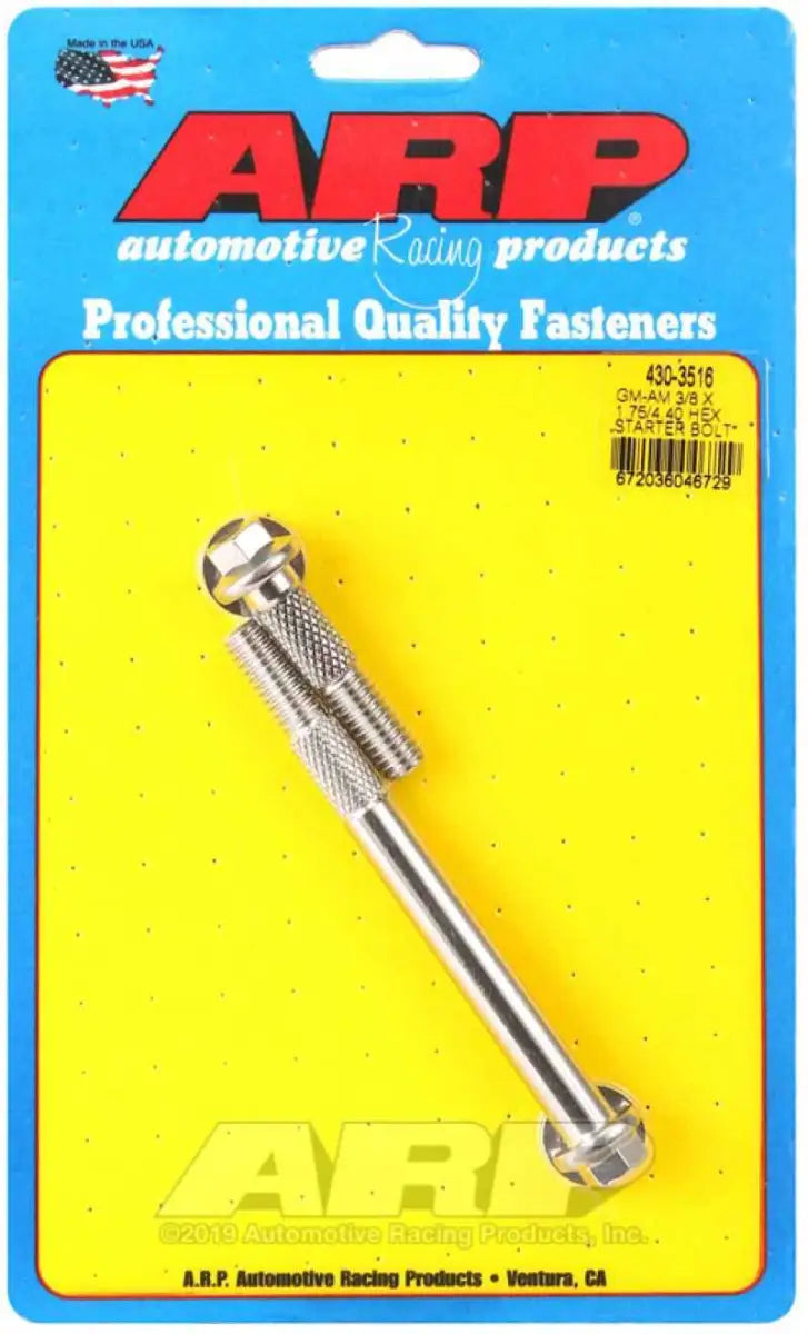 ARP GM 3/8 X 1.750/4.400 Hex SS Starter Bolt Kit 430-3516