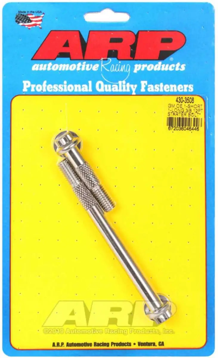 ARP GM 3/8 X 1.975/4.660in 12pt SS Starter Bolt Kit 430-3508