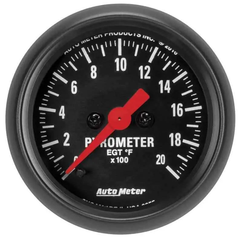 Autometer Z Series 52mm 2000 Degree Pyrometer (EGT) Gauge 2655