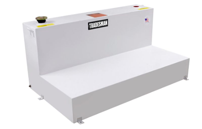Tradesman Steel L-Shape Liquid Storage Tank (Full Size) - White - 83592T tra83592T