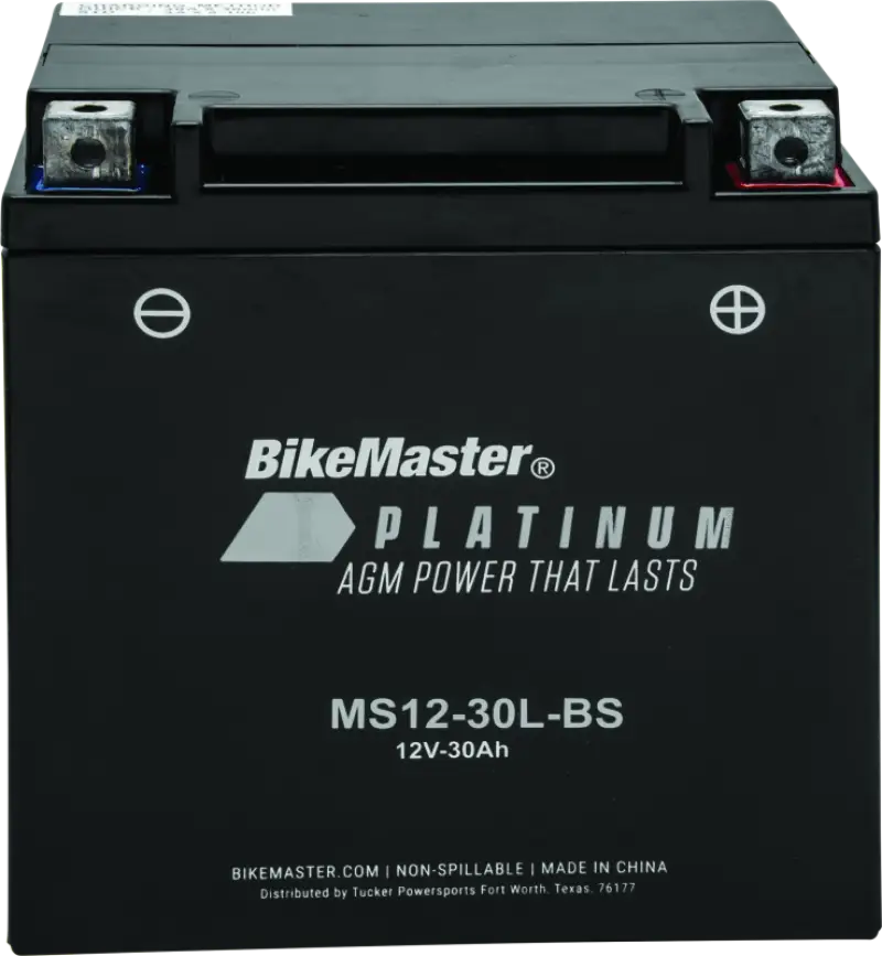 BikeMaster AGM Battery - MS12-30L-BS - 780728 bkm780728