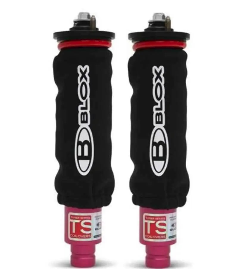 BLOX Racing Neoprene Coilover Covers - Black (Pair) bxap-00033-bk