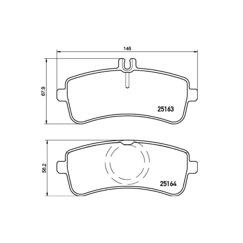 Brake Pad FMSI Number D1681-8911; Low-Metallic; Set Of 4; With Hardware/ Brake Caliper Screws brmp50125