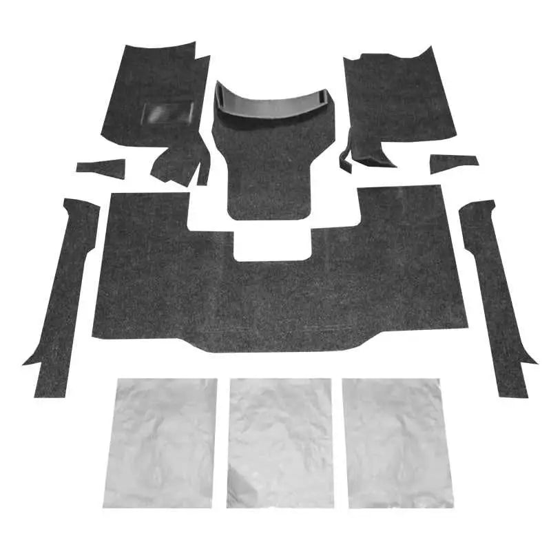 BRCYJ76F BedRug 76-95 Jeep CJ-7/YJ Front Kit 8pc Floor Kit (Incl Heat Shields) bedbrcyj76f