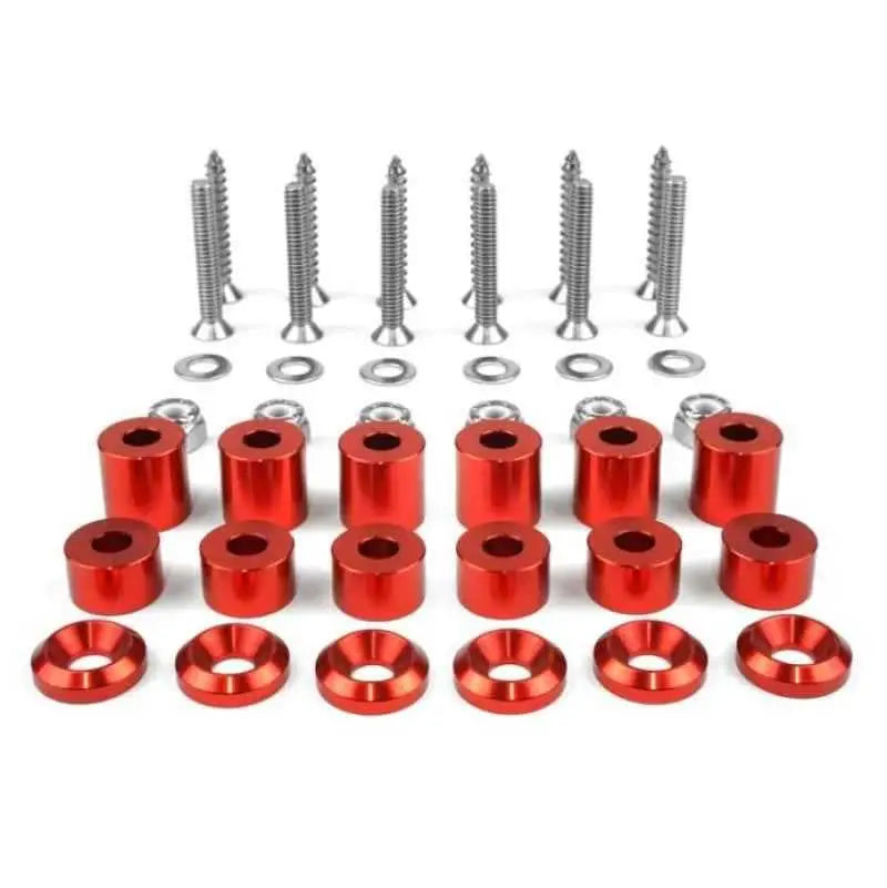 BuiltRight Industries 42 Piece Tech Plate Hardware Kit - Red 201022