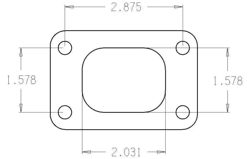 C4515 Cometic Turbo FLG T25 Garrett Turbine Inlet Exhaust Gasket cgsc4515