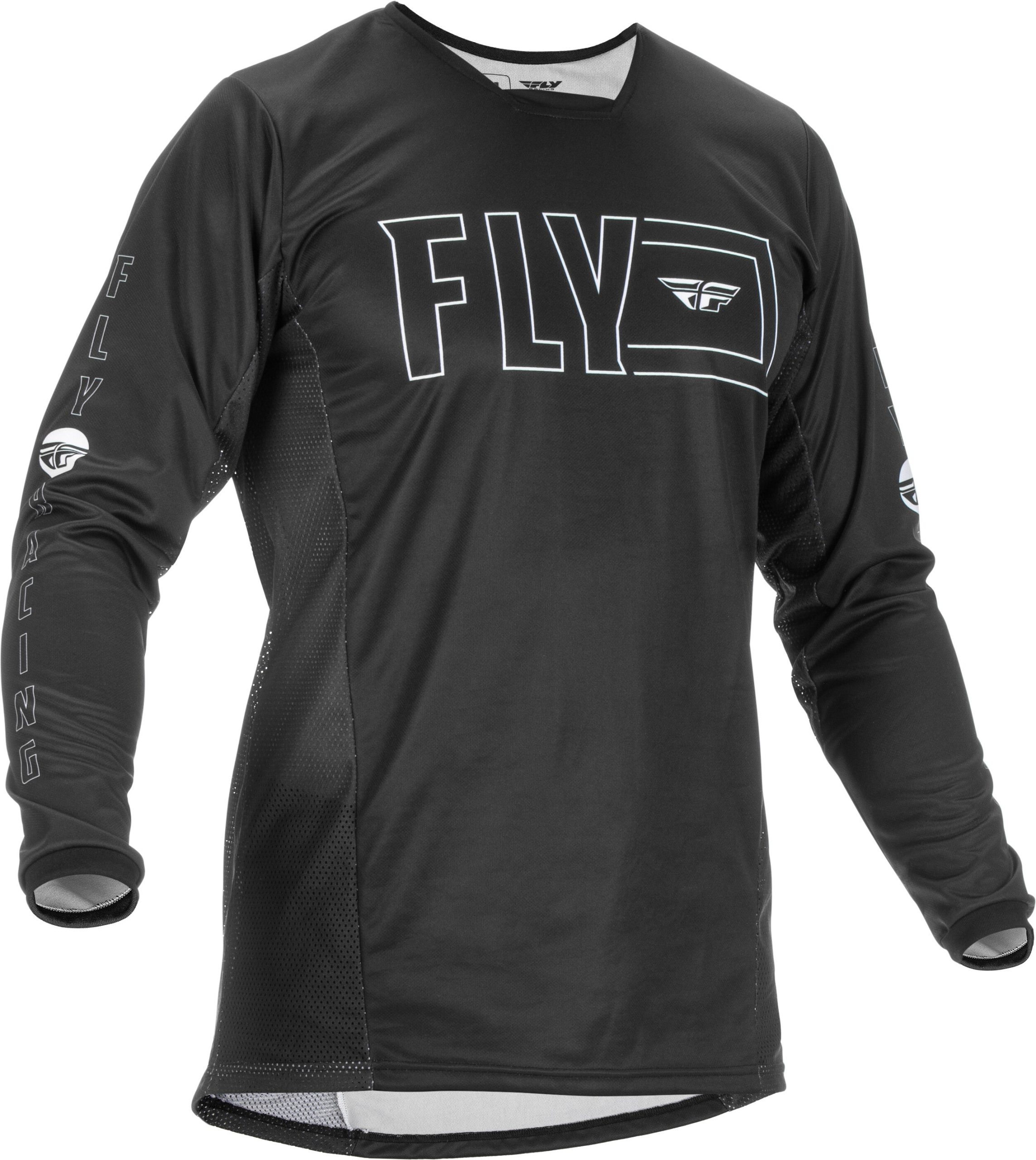 Fly Racing 375-420M Kinetic Fuel Jersey Black/White Md WPS-375-420M-RVA